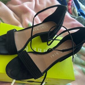 Women's Black Strappy Sandals